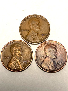 1928 P,D and S Lincoln Wheat Cents Nice Condition 002