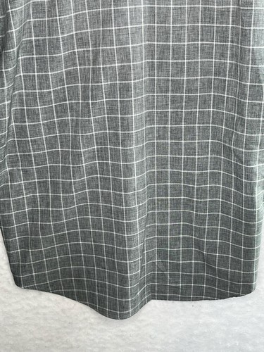 Camicia Orvis uomo extra large grigia a quadri manica corta performance con bottoni XL - Foto 13 di 16