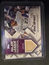 Kris Bryant 2022 Topps Update Major League Material Bat Rockies #MLM-KB Rockies 