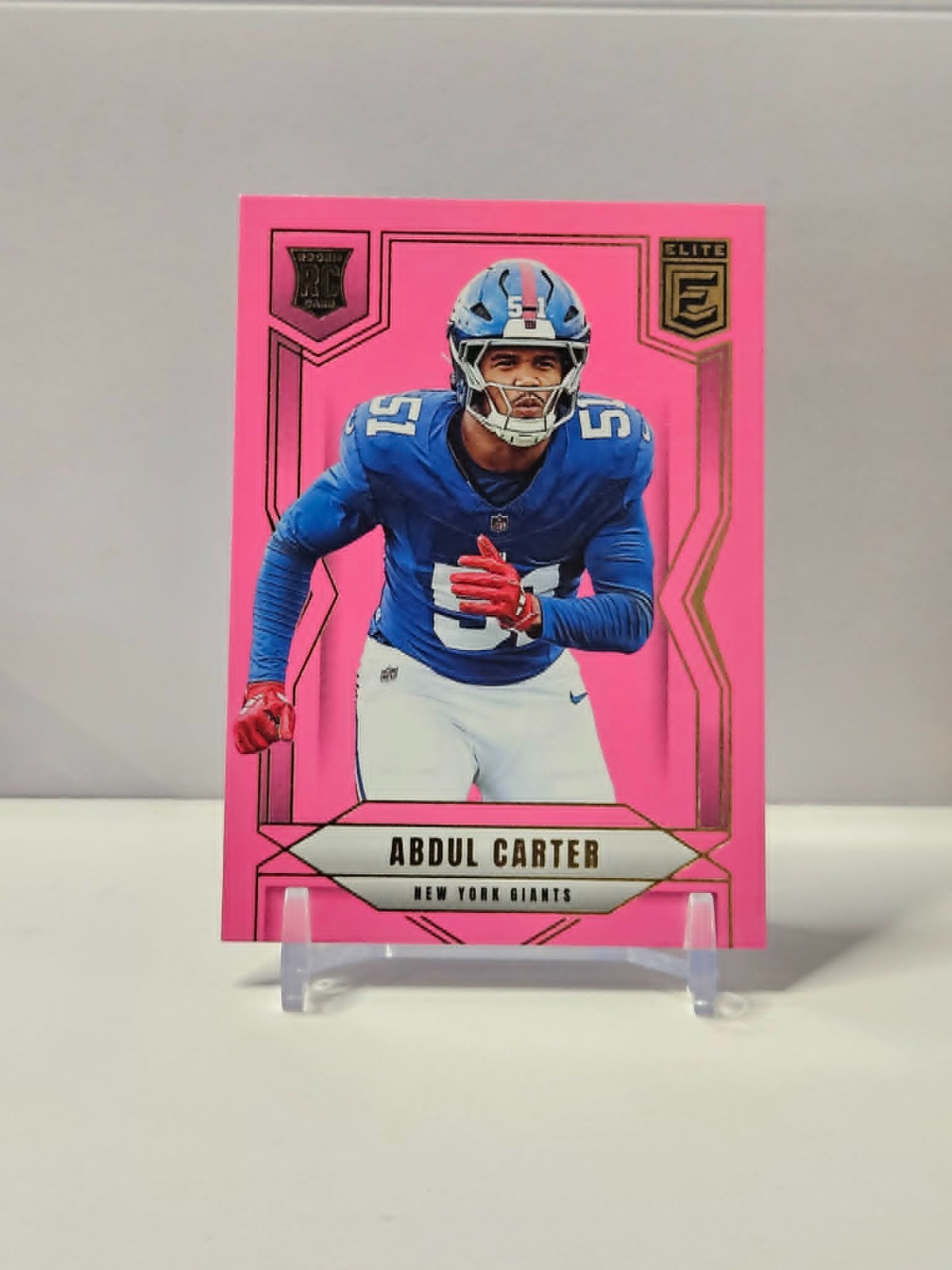 2025 Panini Donruss Elite - Abdul Carter #111 Pink Parallel (RC) New York Giants