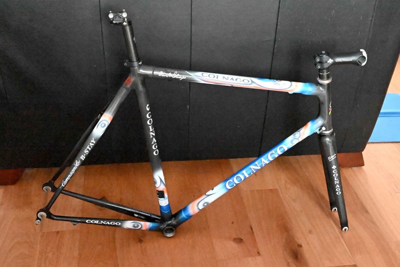 Colnago C40 B-Stay Full Carbon Frame and Star Carbon Forks 59cm C-T Excellent