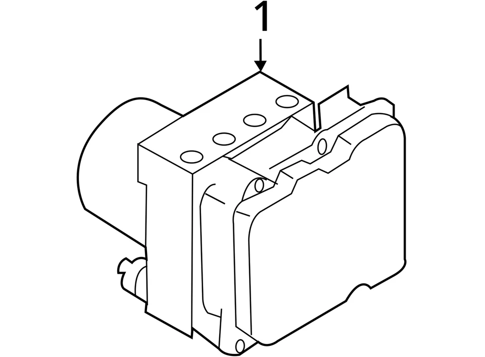 Conjunto de piezas de freno antibloqueo AWD para 16-17 INFINITI QX50 1290571 Foto 4 de 4