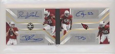 2018 Limited Quad Signature Booklet 3/10 David Johnson Josh Rosen Auto 9su