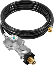 Gassaf 10FT 2 Stage Propane Regulator with Hose, Dual-Stage Propane Regulator fo