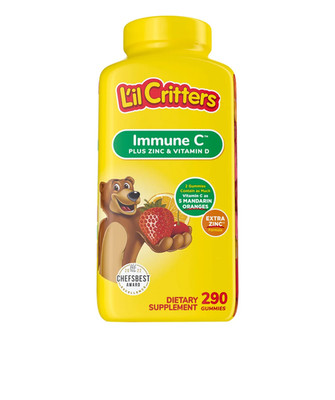 L'il Critters Immune C Plus Zinc & Vitamin D 290 ct Gummies SEALED NEW