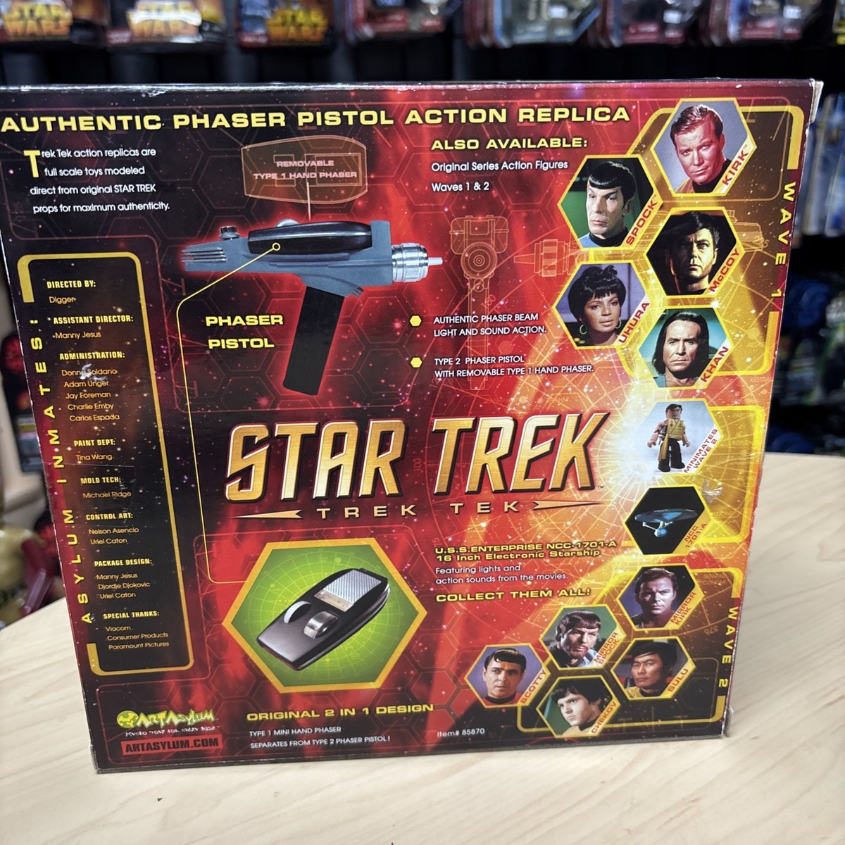 Rare* Star Trek Trek - Original Series Phaser Pistol - 2003 Art Rare* Star Trek Trek - Original Series Phaser Pistol - 2003 Art