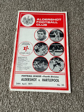 Aldershot v Hartlepool 1971  programme c/w Football League Review