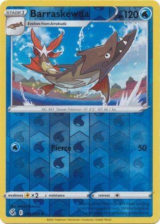 BARRASKEWDA 083/264 FUSION STRIKE POKEMON (REVERSE HOLO, NM)