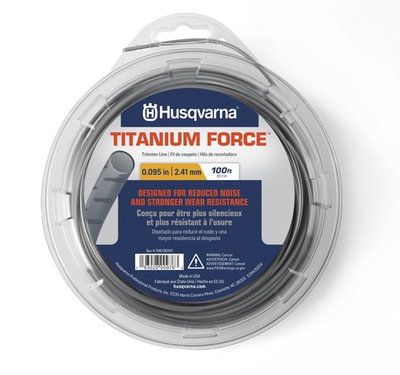 #ad Husqvarna 596780101 TRIMMER LINE Titanium Force .095quot; x 100#x27; $10.99