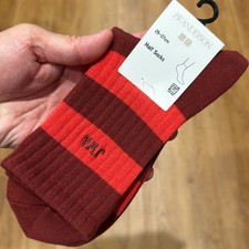 Uniqlo JW Anderson Half Socks 1 Pair Wine Color Anti-Odor 25-27cm