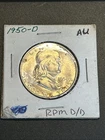 1950d Franklin Half Dollar-RPM D/D, 90% Silver, AU