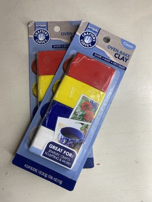 ArtSkills Crafter's Oven-Bake Clay 2 Packs Red Yellow Blue White NEW