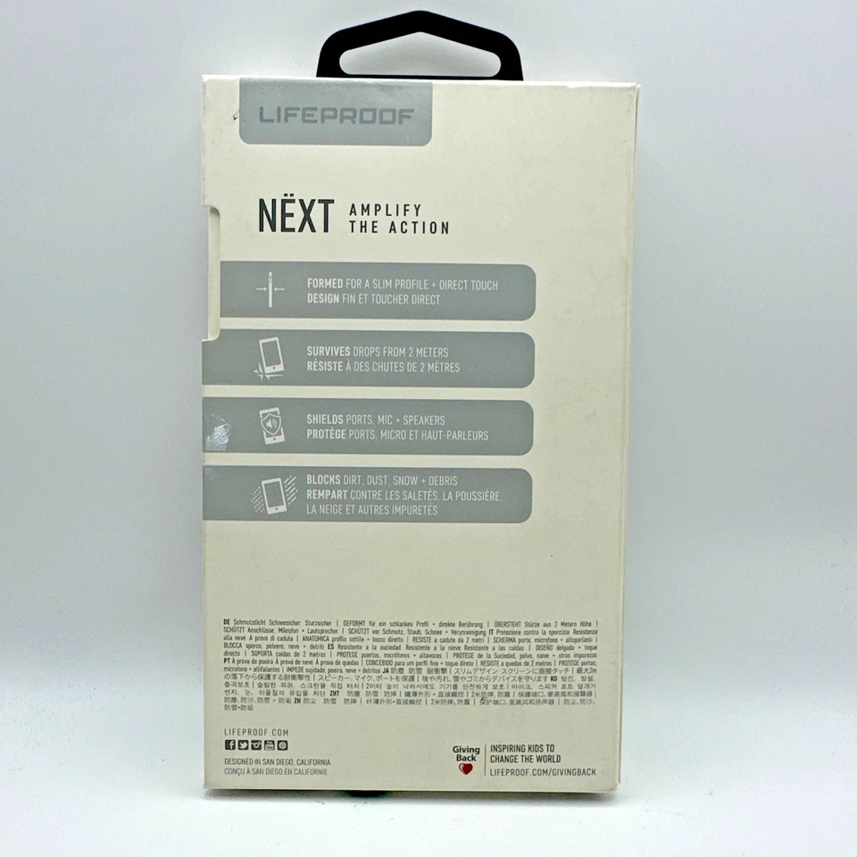 Estuche LifeProof Serie NËXT Apple iPhone X XS Transparente Púrpura Borde Nuevo Foto 2 de 2