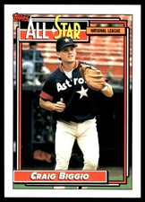 Craig Biggio 1992 Topps #393 Houston Astros MLB READ FREE SHIPPING AutographDen
