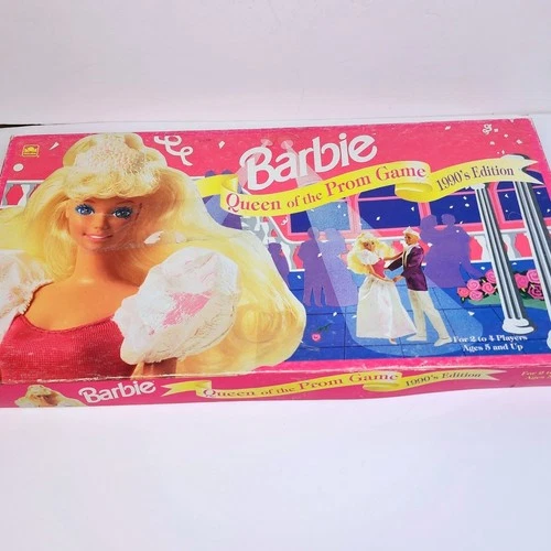 Vintage 1991 Barbie Queen of the Prom Game 1990s Edition Complete Set