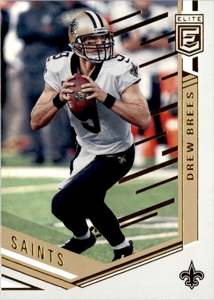 2017 Donruss Elite Drew Brees New Orleans Saints #46