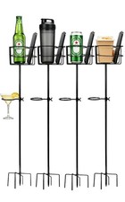 Outdoor Cup Holders Set 4pcs Drink Phone Heavy Duty Stakes For Lawn Yard Outdoor Cup Holders Set 4pcs Drink Phone Heavy Duty Stakes For Lawn Yard