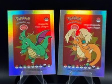 Pokemon Peru Dragonite Holo Set of 2 - Who’s That Pokemon Card Non-TCG 
