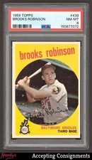 1959 Topps #439 Brooks Robinson PSA 8 ORIOLES