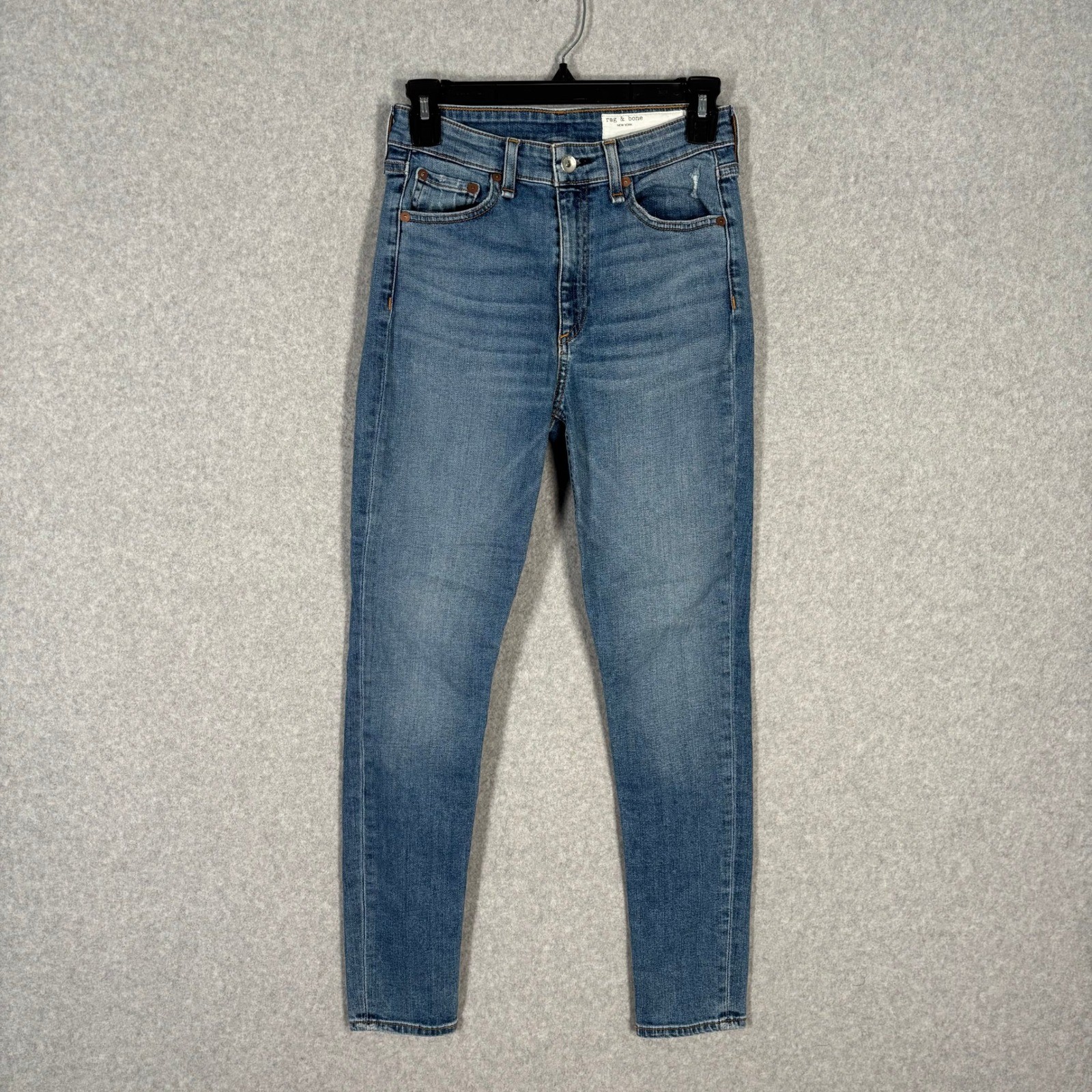 Size 26 Skinny Ankle Stretch High Rise West Marin Wash