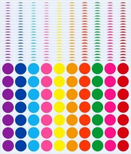 4200 Pieces 3/4" Colored Dot Stickers Color Coding Labels Self Adhesive Label