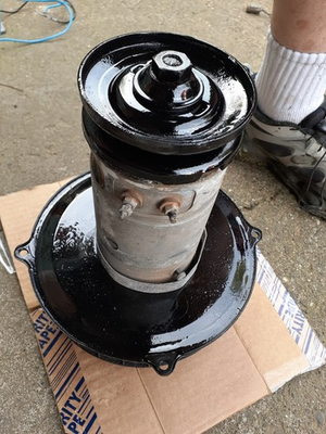 #ad orig.Vw bosch 12v. generator and fan assembly tested 113 903 031 P 30 amp $250.00