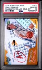 2024 BOWMAN UNIVERSITY BEST MAKING THE GRADE #MG1 COOPER FLAGG 29/50 PSA 10