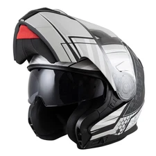 Zamp FL-4 Helmet, X-Small, Matte Grey Graphic, ECE22.05/DOT Approved