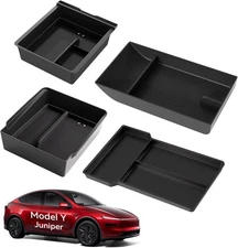 for Tesla New Model Y Juniper Center Console Organizer Tray Divided Storage Doub