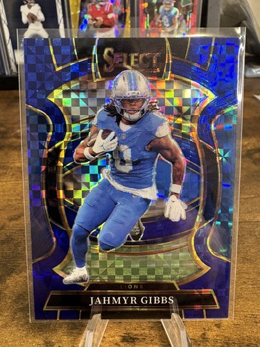 2025 Panini Select - Concourse Jahmyr Gibbs #71 Blue Prizm /249