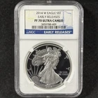 2014-W $1 American Silver Eagle Proof NGC Early Releases PF 70 Ultra Cameo