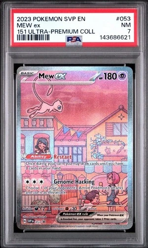 2023 Pokémon SVP EN-SV Black Star Promo 053 Mew EX 151 PSA 7