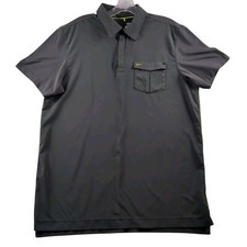 Nike Golf Tour Premium Dri-Fit Mens Large Gray Short Sleeve Lightweight Polo