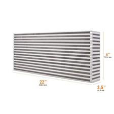 Mishimoto Mmuic-09 For Universal Air-to-air Intercooler Core - 22in 6in 3.5i Mishimoto Mmuic-09 For Universal Air-to-air Intercooler Core - 22in 6in 3.5i