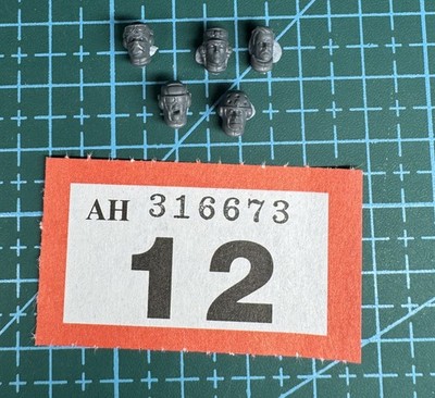 5 Cadian Command Squad Head Helmet Guard Astra Militarum New Kit Heresy 40K Bits