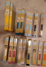 Lot of 40pcs CS Crafters Square Vinyl Paper Asst Colors Glitter, Plain New