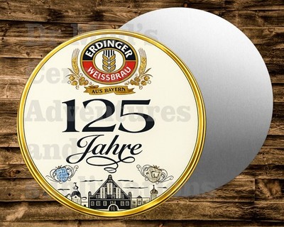 ERDINGER BREWERY   Round metal Sign Wreaths Crafts  miniatures
