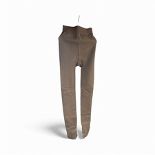    Women  s Brown Fleece-Lined Leggings   One Size   Soft Stretch Warm Pants
