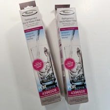 Whirlpool 4396508 Refrigerator Water Filter - White set Of 2 New In Box 