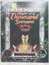 NIGHT of a THOUSAND SCREAMS Adventure Legend of the Five Rings L5R AEG 28941