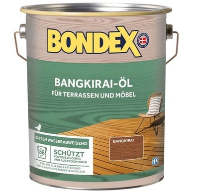 Bondex Bangkiraiöl 4L BEULE Bangkirai Öl Hartholzöl Holzöl Terrassenöl