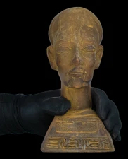 Ancient Egyptian Head of Pharaoh Akhenaten – Rare Amarna Period Artifact BC