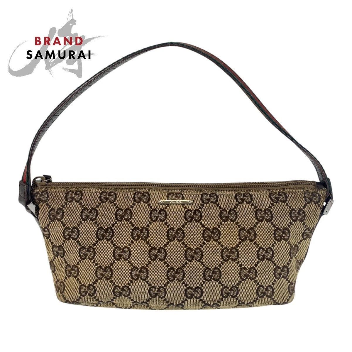 GUCCI Sherry Line beige marron GG toile 141809 sac à main accessoire pochette femme 5