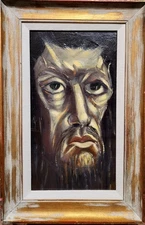 Satanic Portrait by ARA - 1945 Oil painting