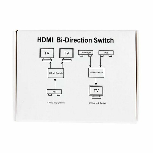 Bi-Direction HDMI 2.0 Switch Switcher Splitter Hub HDCP 4K 3D 2x1 1x2 In Out - Picture 7 of 9