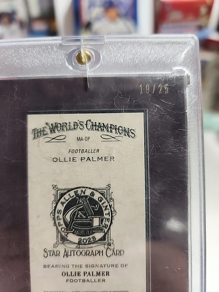 2023 Topps Allen & Ginter - Framed Mini Non-Baseball Autographs Ollie Palmer - Image 4 of 4