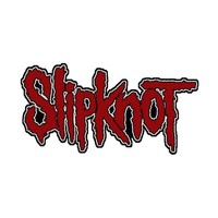 Slipknot Patch Logo Cut Out Band Logo Nue Offiziell Rot Embroidered Woven Iron