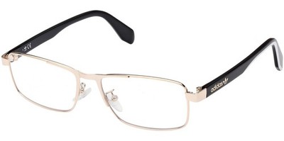 Adidas Originals Men's Pale Gold-Tone Rectangle Eyeglass Frames - OR5054 032 55