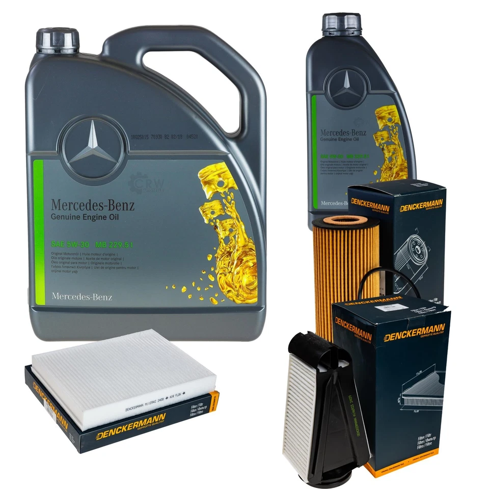 MERCEDES-ORIGINAL, DENCKERMANN DENCKERMANN Inspektionspaket MB 5W-30 229.51 6L für Mercedes-Benz C-Klasse