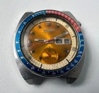 SEIKO 6139-6002 Automatic Chronograph Watch Vintage Mens POGUE Yellow Dial 17 J